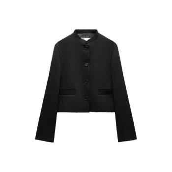 ZARA ZW Series Jackets & Coats Women's Black