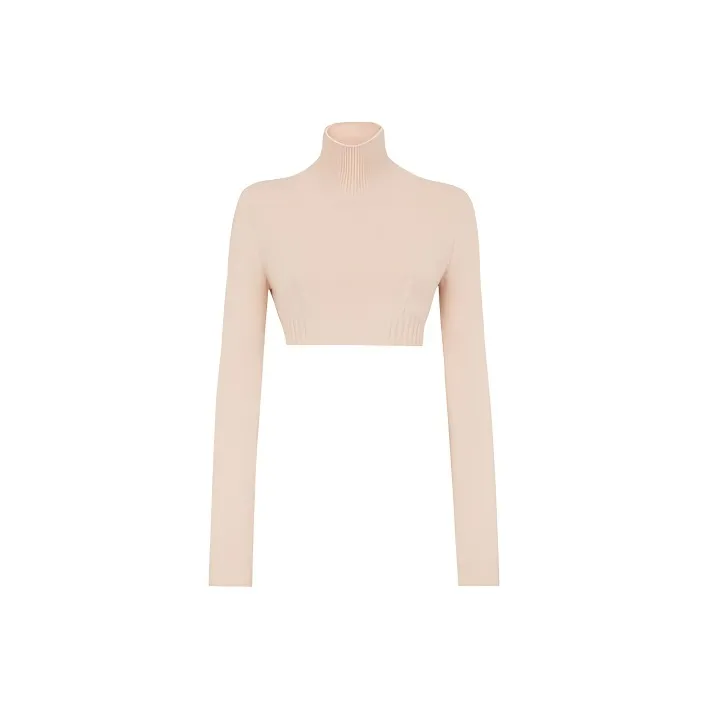 FENDI FW21 Slim Fit Sweater Women's Pink-0