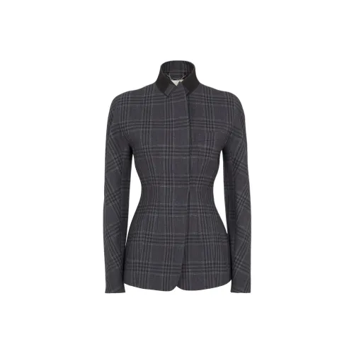 panelled faux-leather jacket