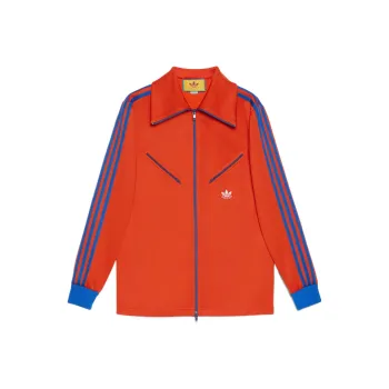 GUCCI X Adidas Zip Sweatshirt Orange/Blue