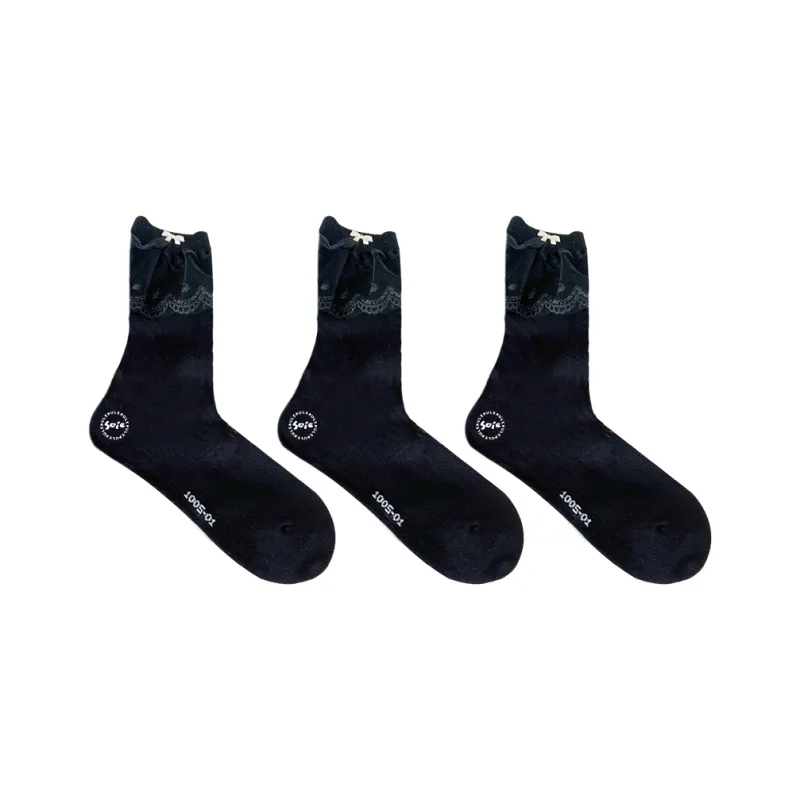 SOIE Mid Calf Socks Women's Combo Set-10
