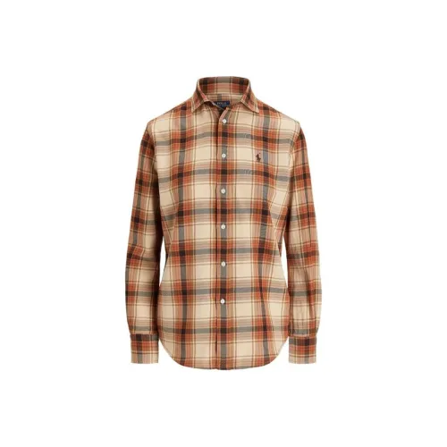 Polo Ralph Lauren FW24 Shirt Women's Brown Yellow