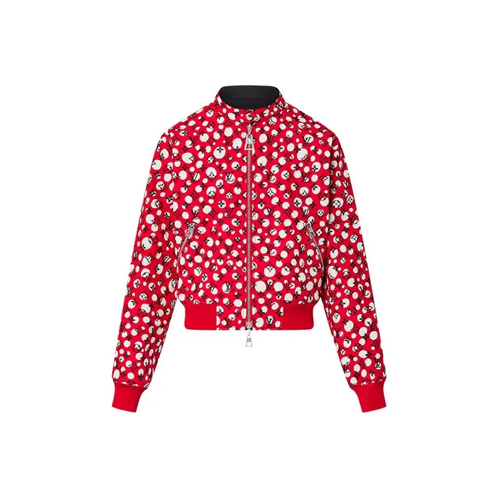 LOUIS VUITTON X Yayoi Kusama Reversible Infinity Dots Bomber Jacket Rouge Vif/Red/White-0