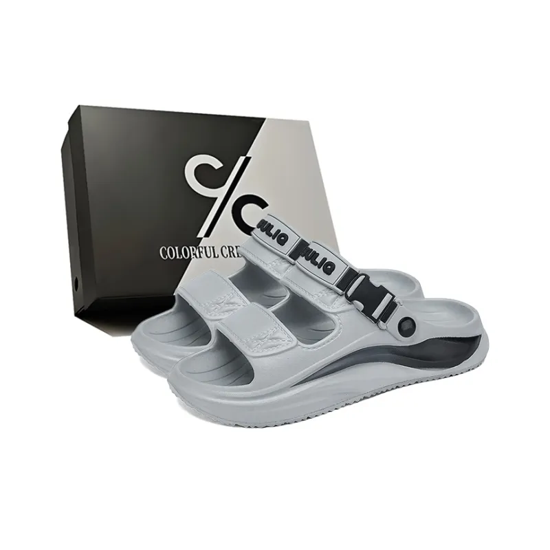 Colorful Creations EVA Cut Out Quiet Slip Resistant Odor Resistant Abrasion Resistant Slide Slippers Unisex-6