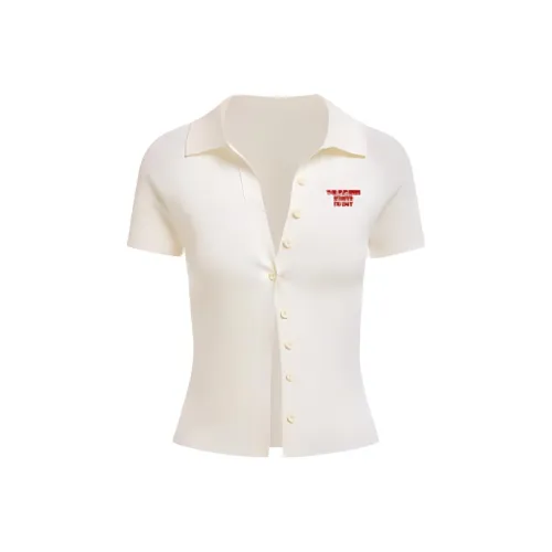 Ballistocardiogram T-Shirt Women's Elegant Milk White
