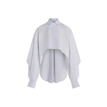 Mugler Shirt Women's Black White Stripes