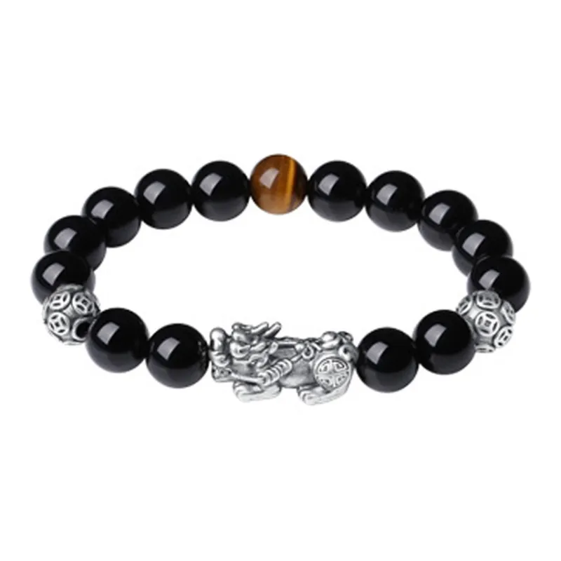Asia Star Processing Obsidian Bracelets Women's-2