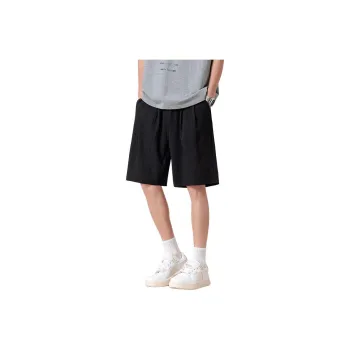 ADOONGA Casual Shorts Unisex Black