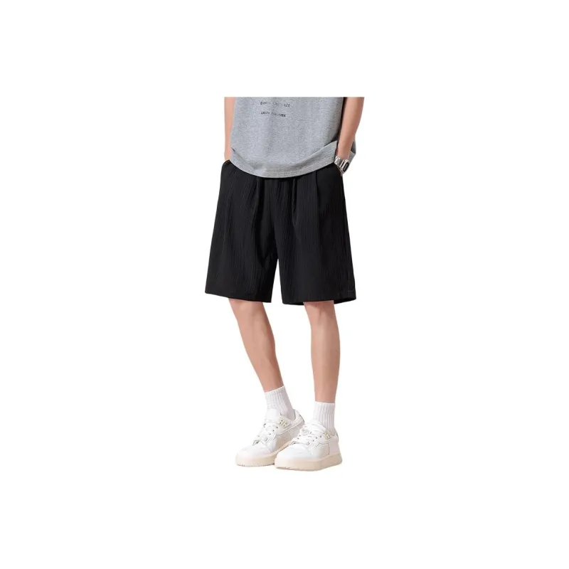 ADOONGA Casual Shorts Unisex Black-0