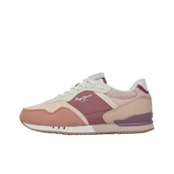 Pepe Jeans London Urban Abrasion Resistant Low Top Casual Shoes Women's Pink