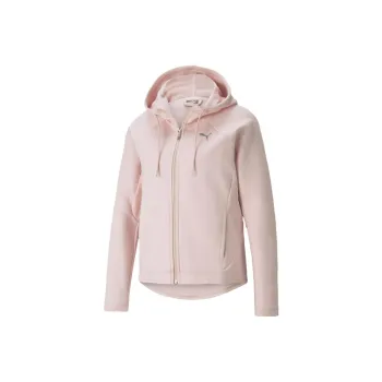PUMA Evostripe Full-Zip Hoodie Sweatshirt Women's Pink