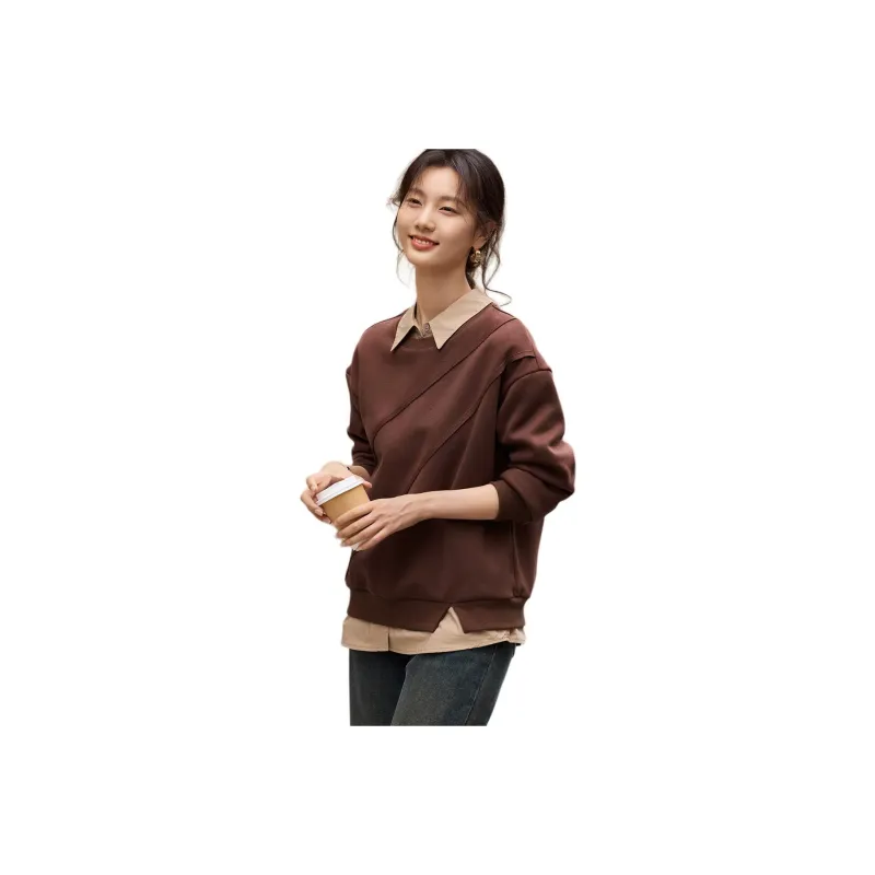 XWI Sweatshirt Women's Red Brown-0