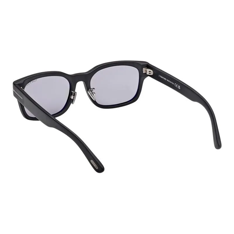 TF Plate Frame Square Sunglasses Unisex Black-4