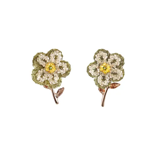 Cercoo S925 Silver Stud Earrings Women's