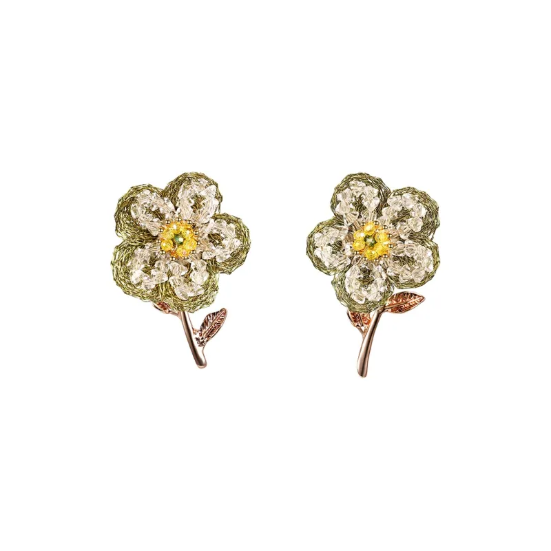 Cercoo S925 Silver Stud Earrings Women's-0