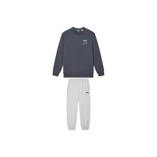 FILA Casual Sportswear Men Wall Mud Gray+Cloud Mist Heather Gray