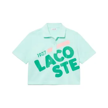 LACOSTE Polo Shirt Women's Turquoises Blue