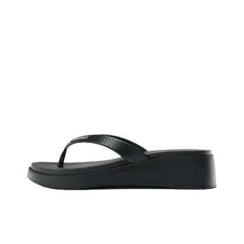 Havaianas x ZARA Rubber Sole Abrasion Resistant Flip Flops Women's Black