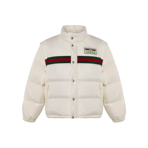 GUCCI Padded Bomber Jacket With Web 'White'