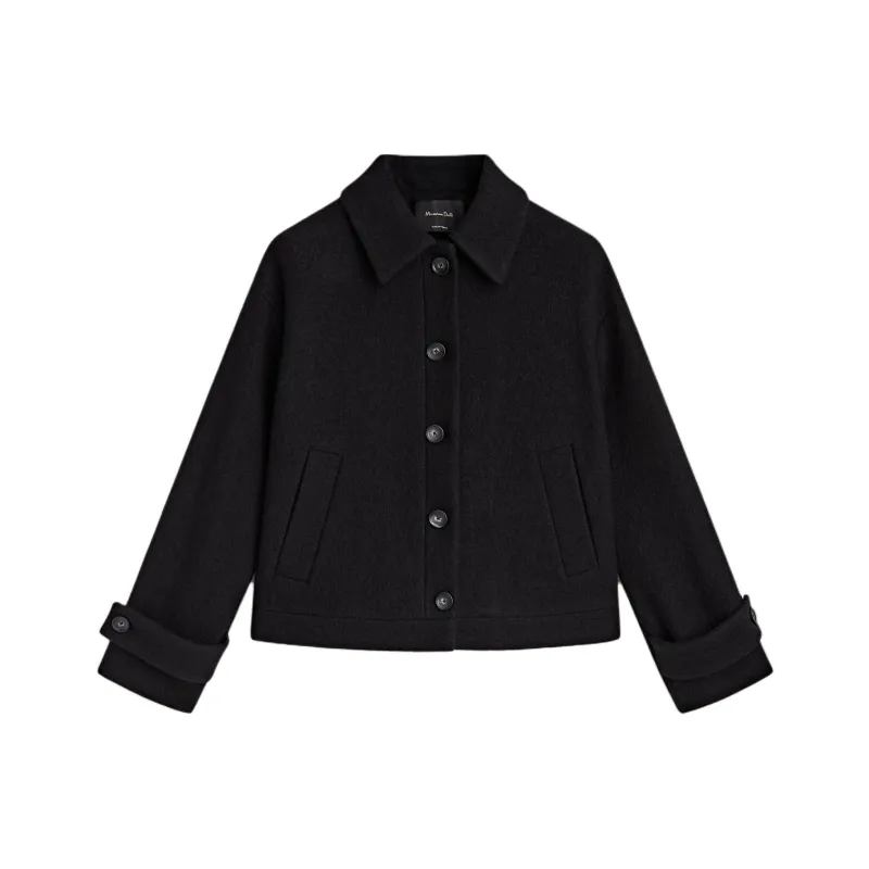 Massimo Dutti Jackets Coats Women's Black-0