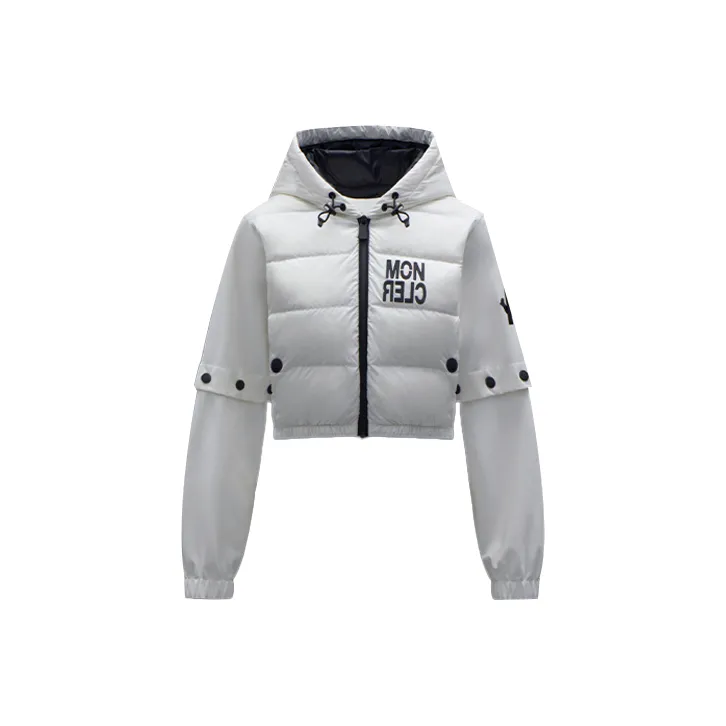 Moncler Padded Hoodie Puffer Jacket 'White'-0