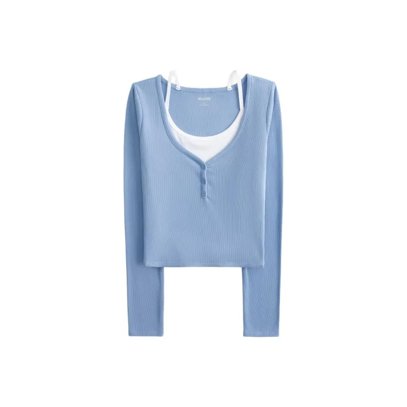 Hollister T Shirts Women's Blue-0