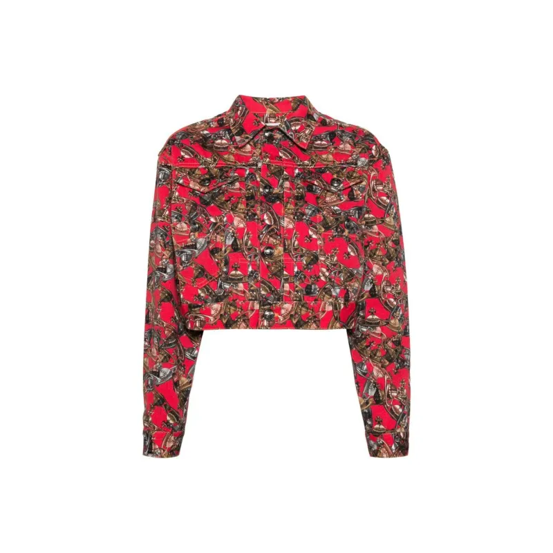 Vivienne Westwood Marlene Orb Logo print Jacket-0