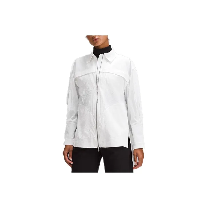 Lululemon Mixed Woven Shirt Women's White-1