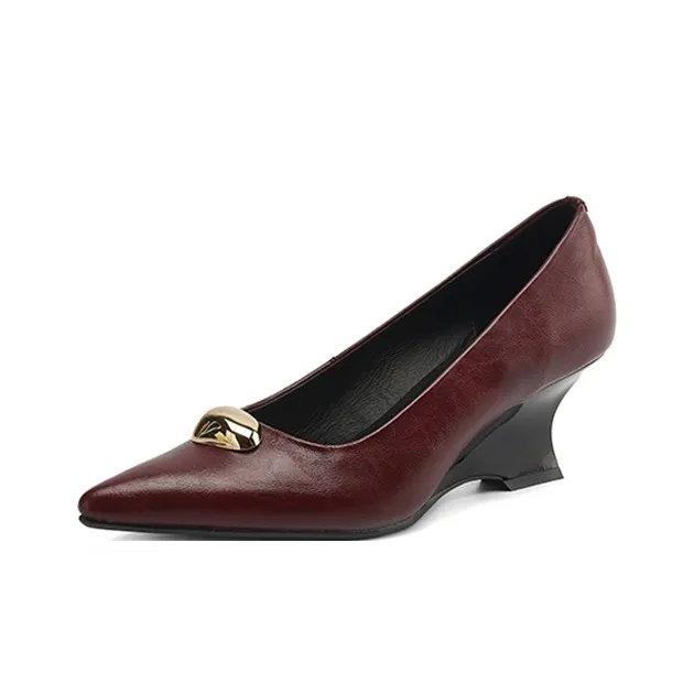 Bai Shiting Wedge Heel High Heels 6cm Women's-10