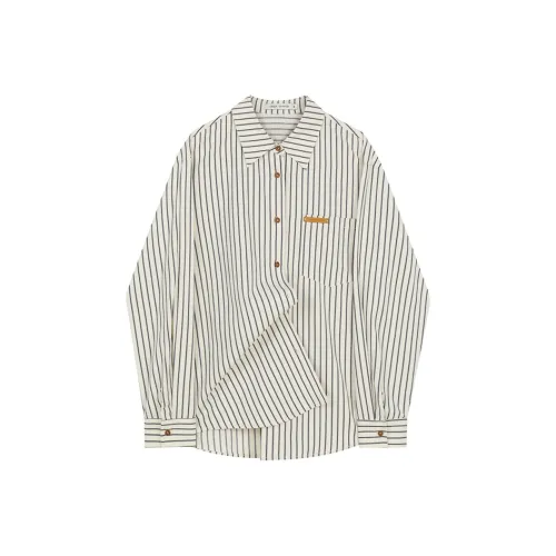 VEGA CHANG SS24 Shirt Women's Apricot Stripes