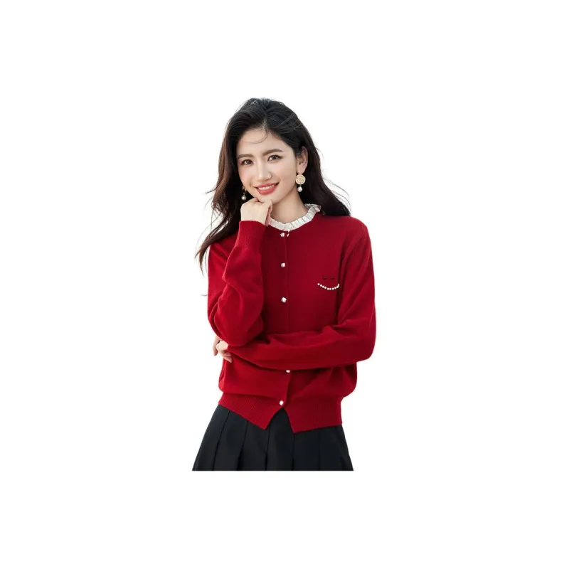 AHDO Knitwear Women's Red-0