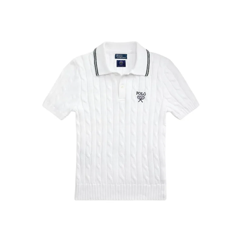 Polo Ralph Lauren Wimbledon Tennis Open Collection SS24 Polo Shirt Women's Porcelain White-0
