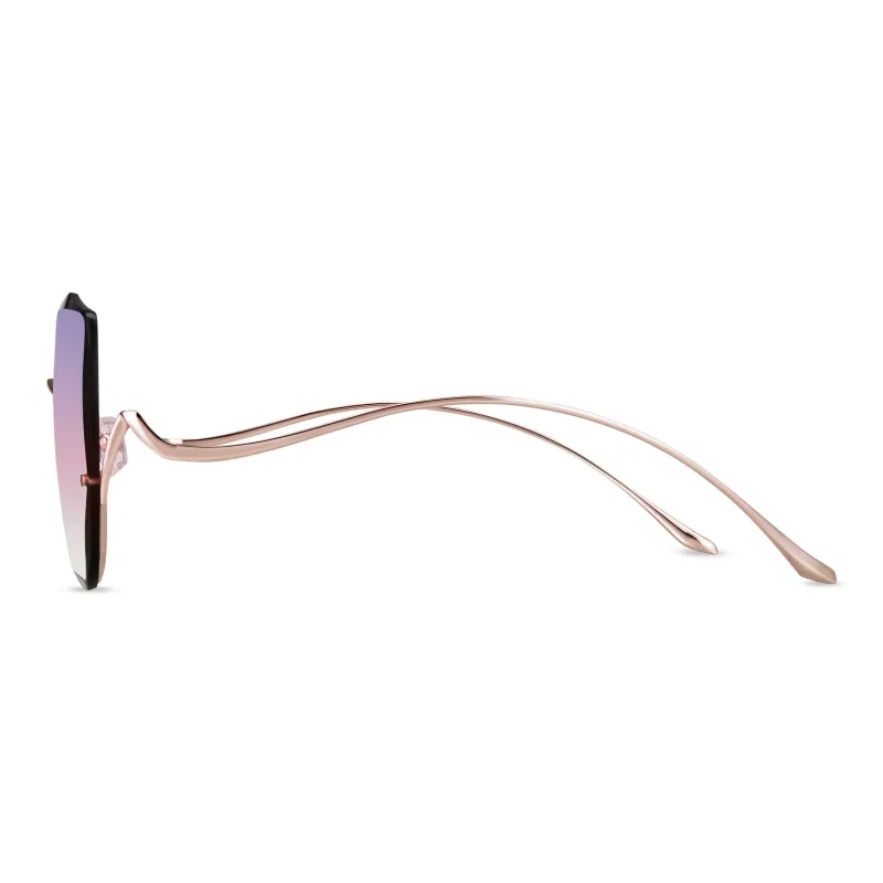 HORIEN Irregular Shape Sunglasses Women's-6