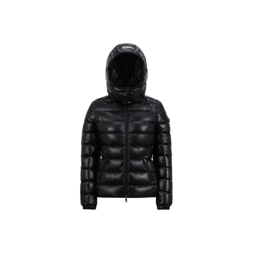 Moncler Bady Hooded Shiny Full Zip Jacket 'Black'