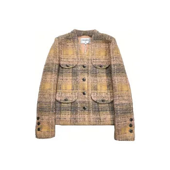 CHANEL Jackets Coats Women's Orange