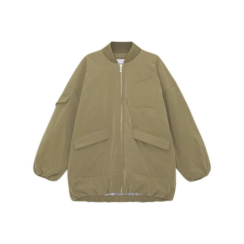 GANNI Oversized Multiple pocket Bomber Jacket-0