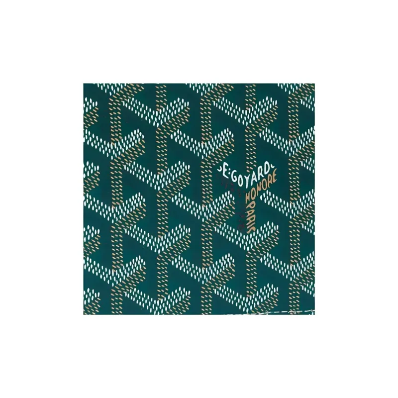 GOYARD Saint-Thomas Canvas With Leather Wallet Unisex Green-4