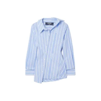 Jacquemus Pablo Striped Asymmetric Hem Shirt