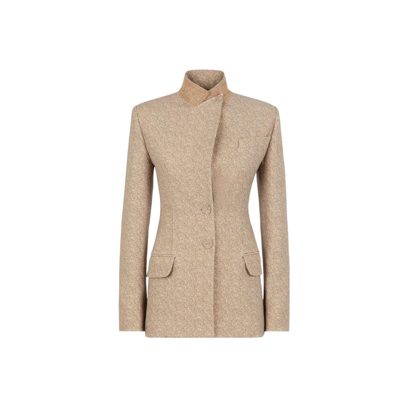Fendi Beige Wool Coat - POIZON