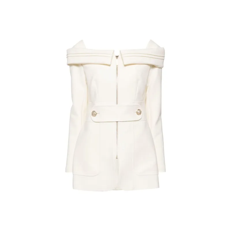 ELIE SAAB Crepe Jacket-0