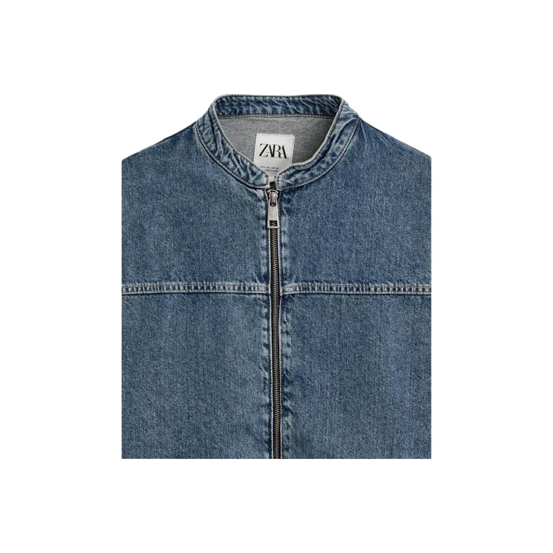 ZARA Denim Jackets Men Blue-2