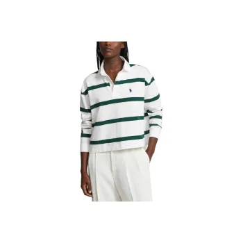 Polo Ralph Lauren Wimbledon Tennis Open Collection SS24 Polo Shirt Women's Porcelain White