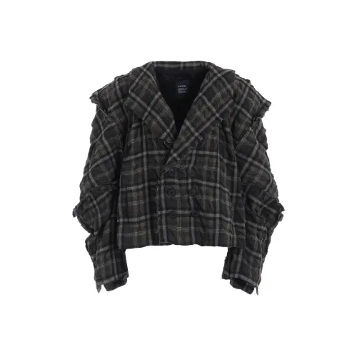 Yohji Yamamoto Checked Double breasted Blazer