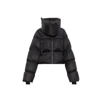 RICK OWENS Funnel Neck Jacket 'Black'