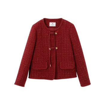 XIANGYING Jackets & Coats Women's Red