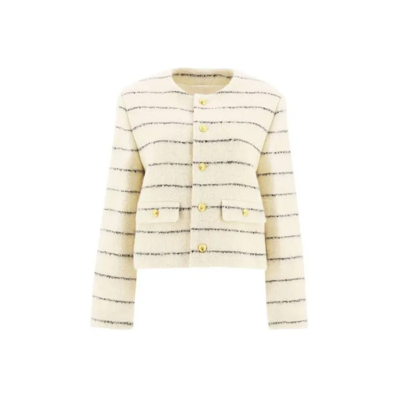 CELINE FW22 Jackets Coats Women's Beige-0