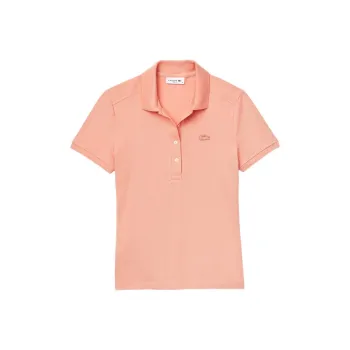 LACOSTE Polo Shirt Women's Flesh Pink