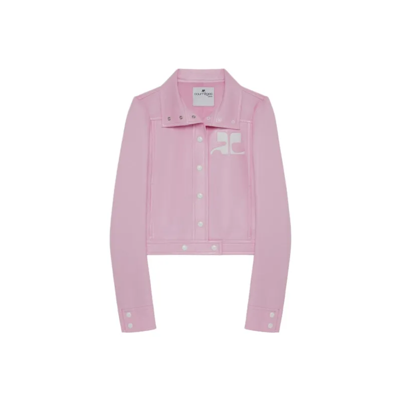 COURREGES Vinyl Jacket 'Lait De Rose'-0