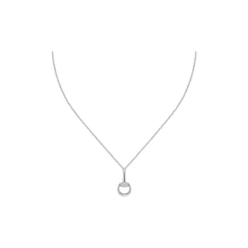 GUCCI 18K White Gold Necklaces Unisex Silver