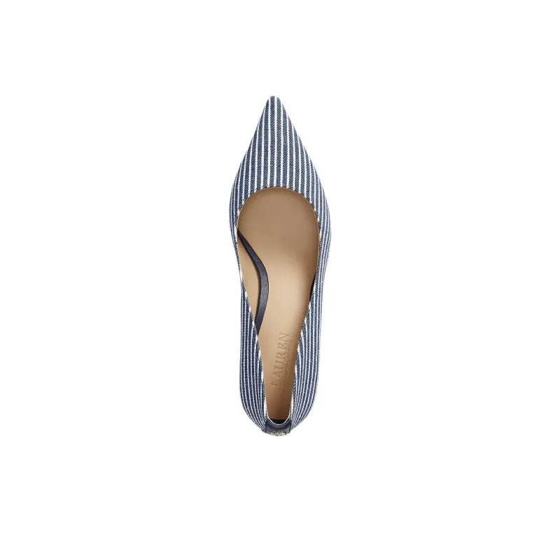 LAUREN RALPH LAUREN Adrienne Slim Heel High Heels 5cm Women's Marine Blue-3